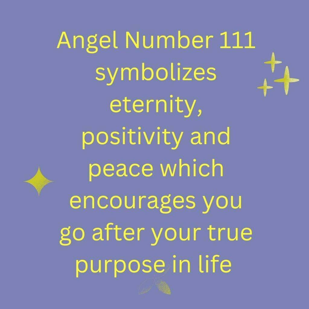 Angel Number 111