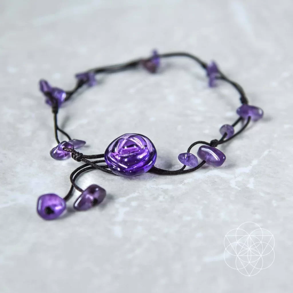 the emotional healing anklet anklet marco amethyst 324985