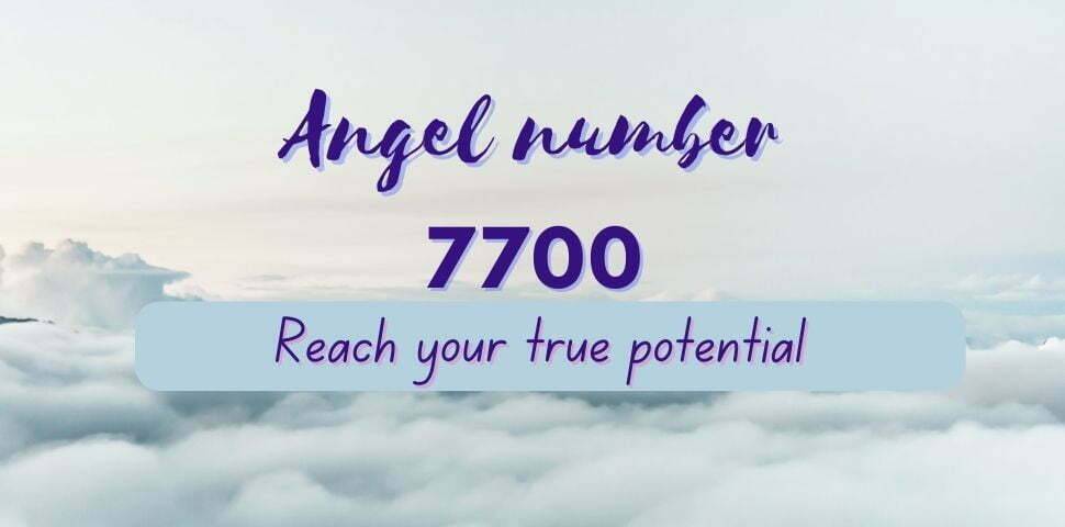 Angel number 7700