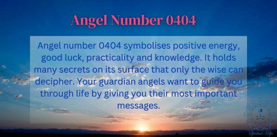 Angel Number 0404