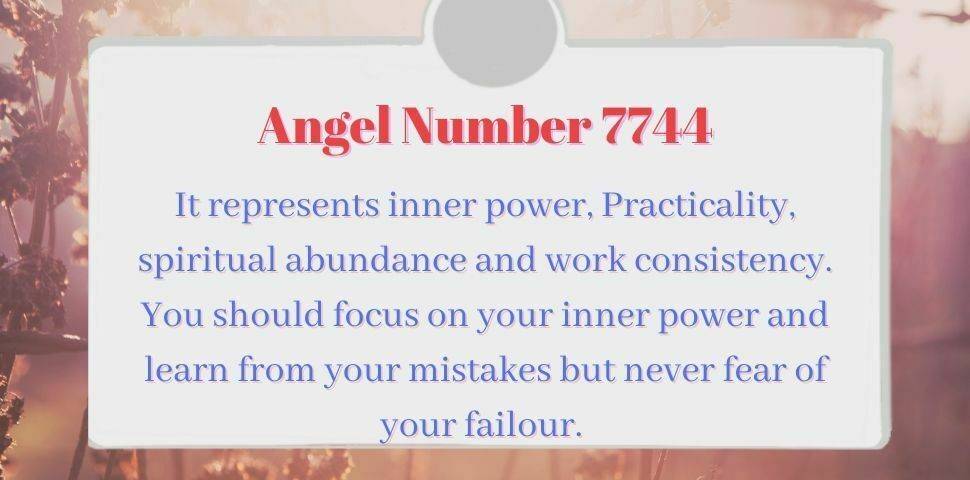 angel number 7744