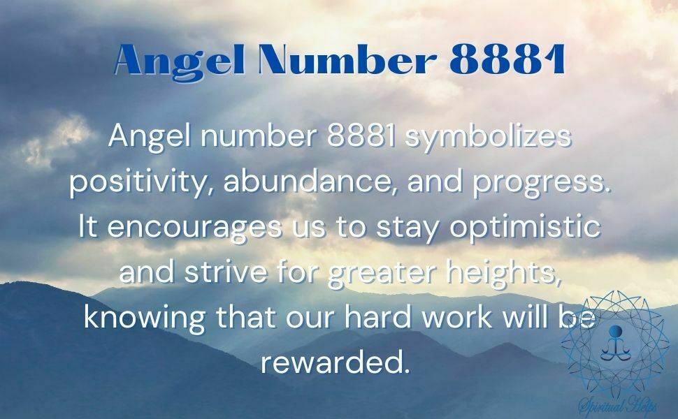 Angel Number 8881