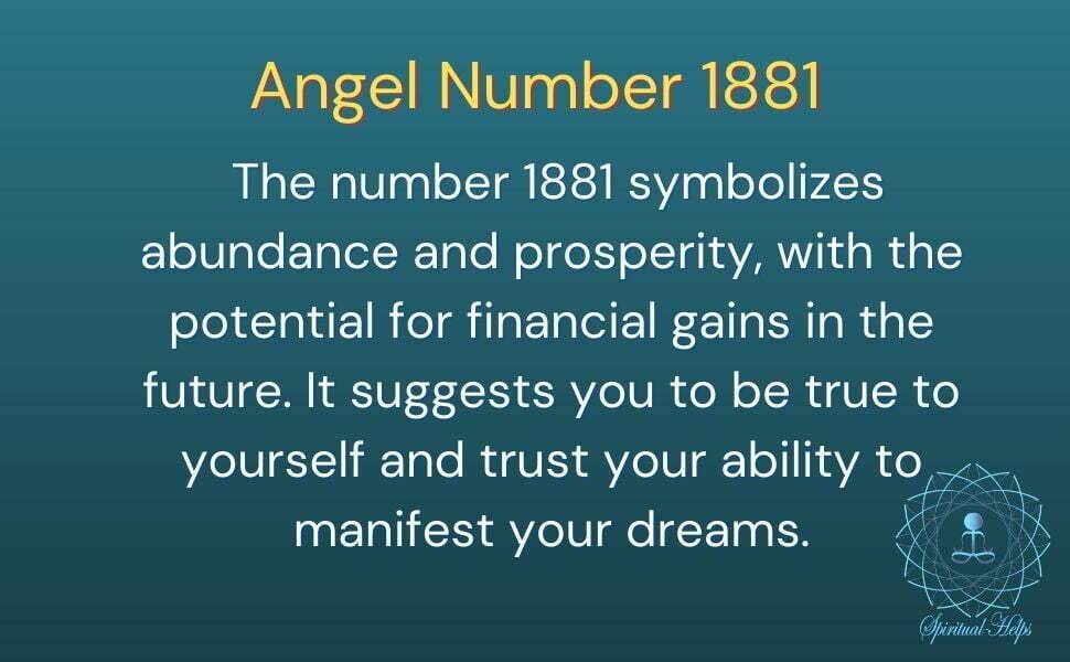 Angel Number 1881