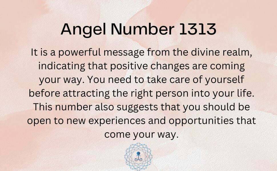 Angel Number 1313