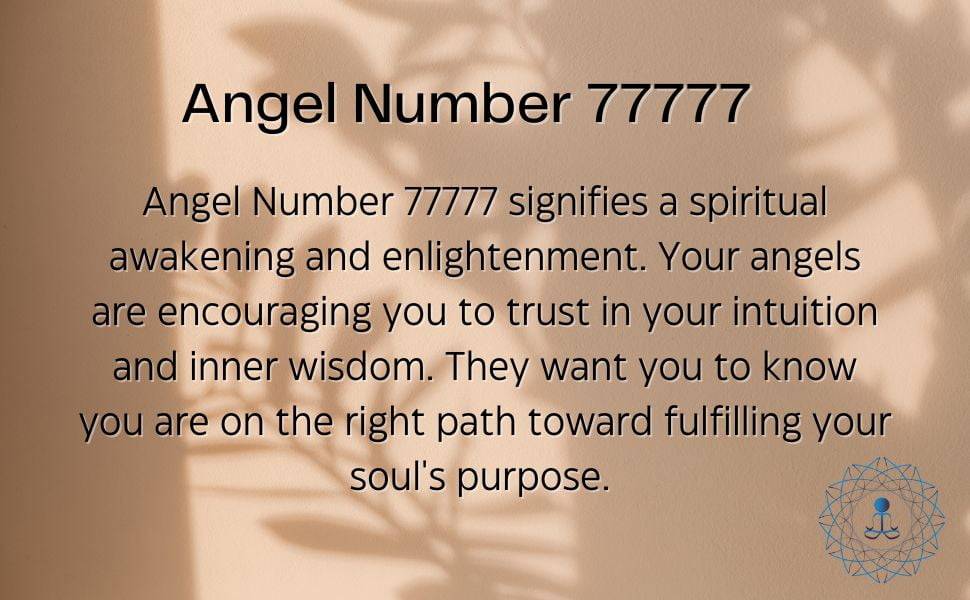 Angel Number 77777