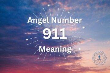 A evening sky with the message of angel number 911