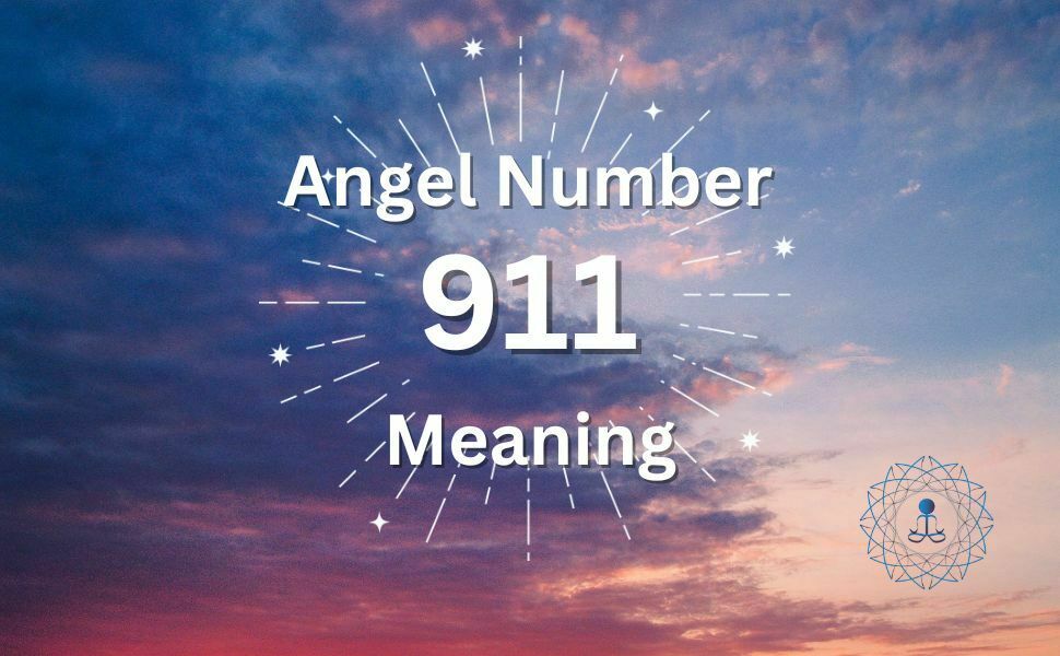A evening sky with the message of angel number 911