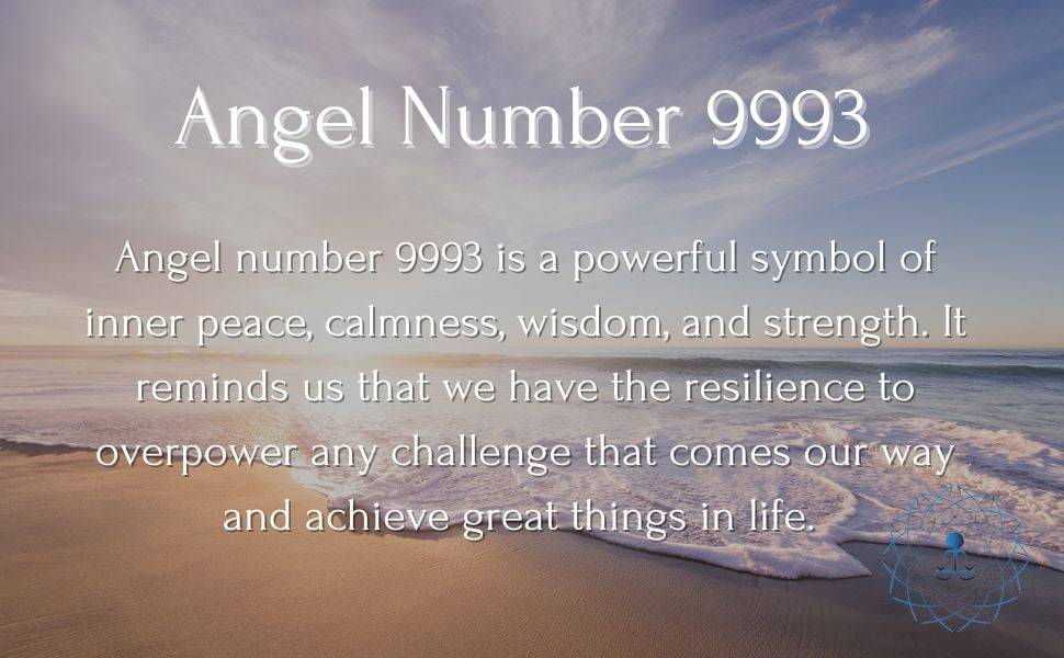 angel number 9993 indicates inner peace, calmness, and strength will fulfil your life. By focusing on our passions and interests, practising self-care, and maintaining a positive attitude, we can live a purposeful and fulfilling life with the guidance of this number.