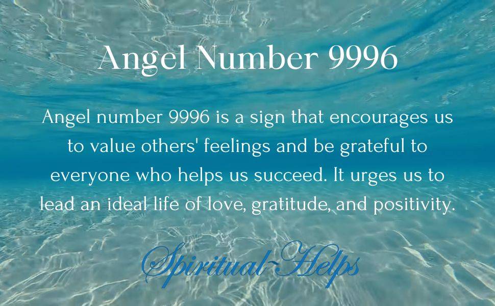 Angel Number 9996