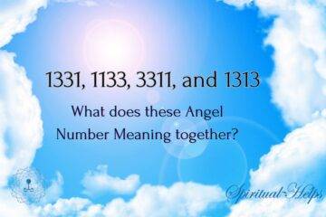 Angel Number Meaning of 1331, 1133, 3311, and 1313