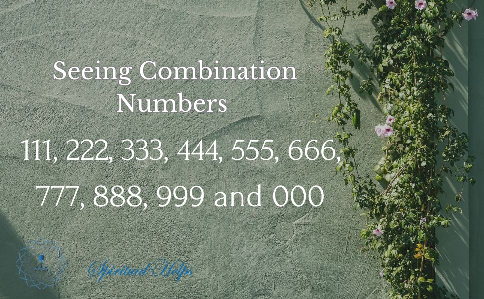 Seeing Combination Numbers 111,222,333,444,555,666,777,888,999 and 000 Together