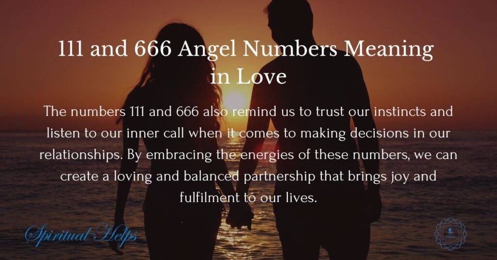 111 and 666 Angel Numbers