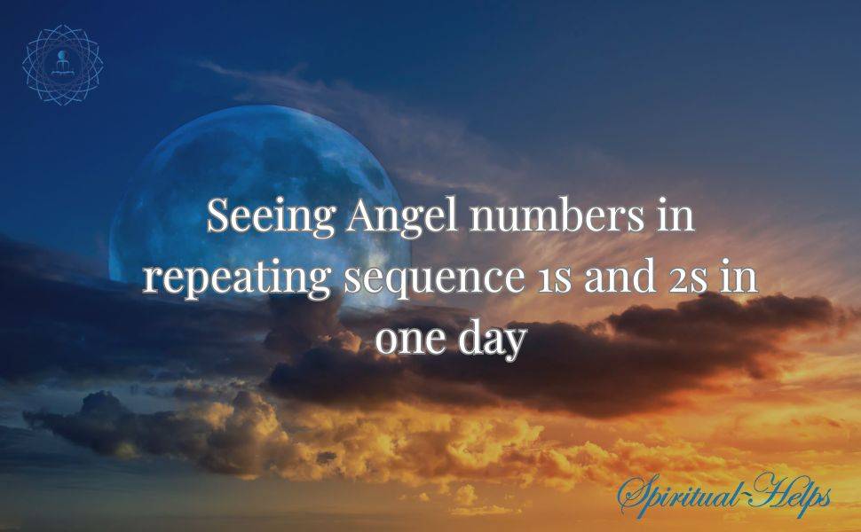 Angel numbers in repeating sequence 1s and 2s