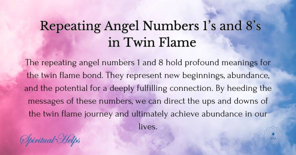 Angel Number Repeating Sequences – 1’s and 8’s