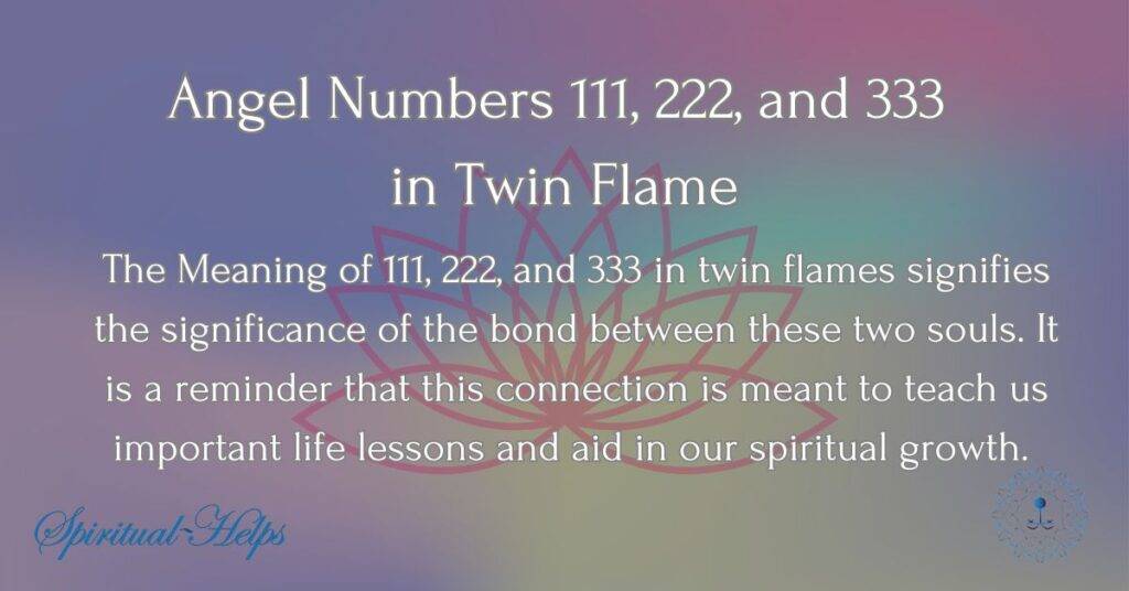 Angel Numbers 111, 222, and 333 in Twin Flame