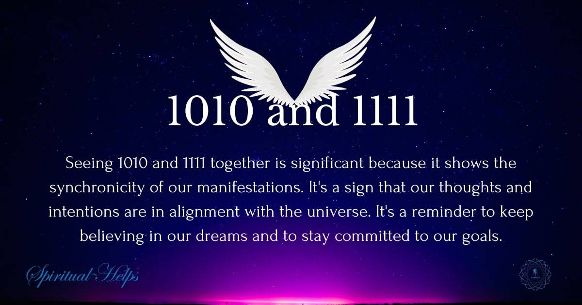 1010 and 1111