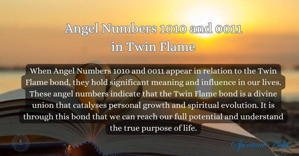 Angel Numbers 1010 and 0011 in Twin Flame