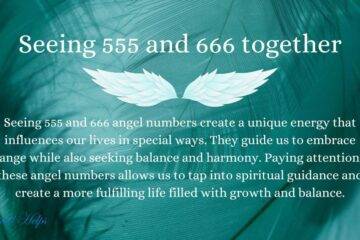 Seeing 555 and 666 together