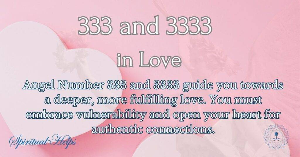 333 and 3333 in Love