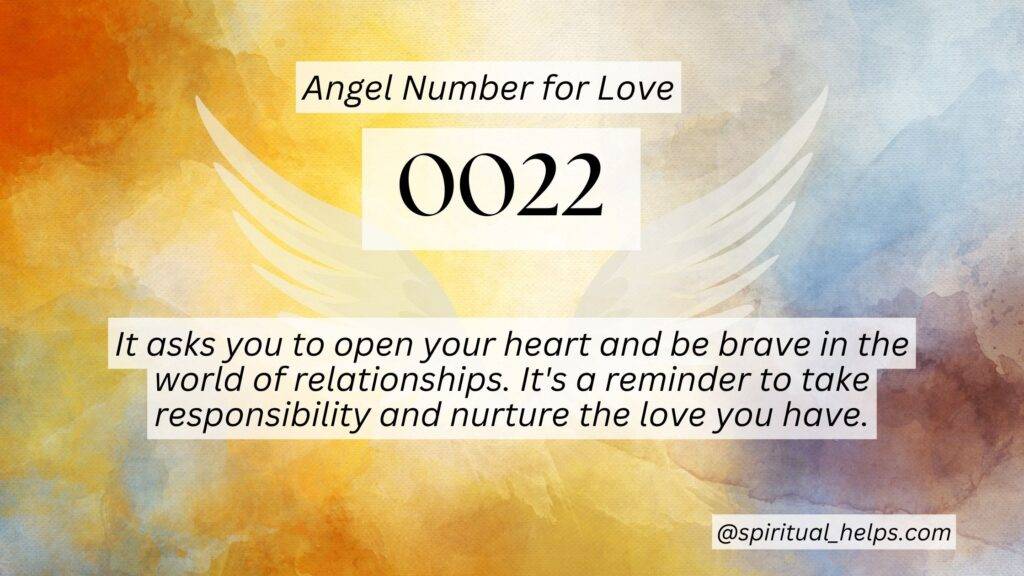 0022 angel number for love