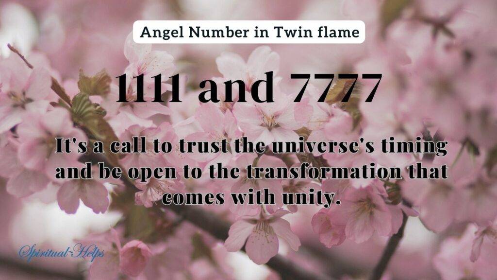 Angel Numbers 1111 and 7777