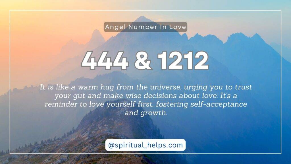 Angel Numbers 444 and 1212 in Love