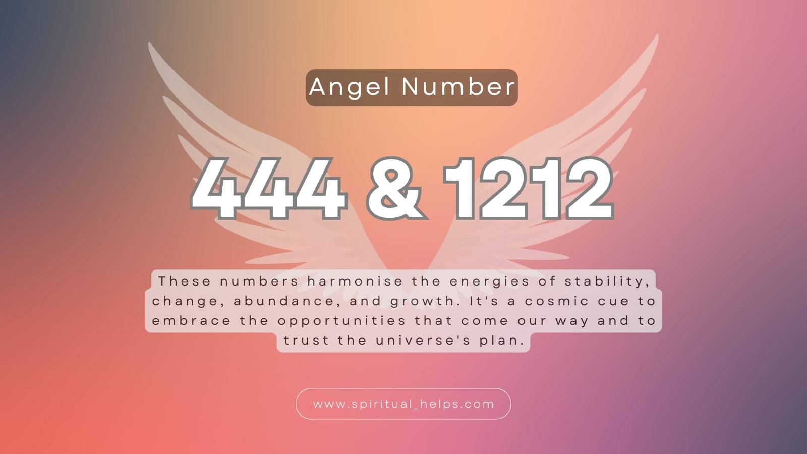 Angel Numbers 444 and 1212