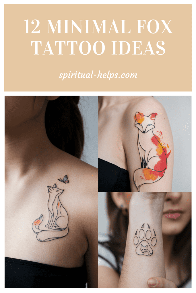 12 Minimal Fox Tattoo Ideas