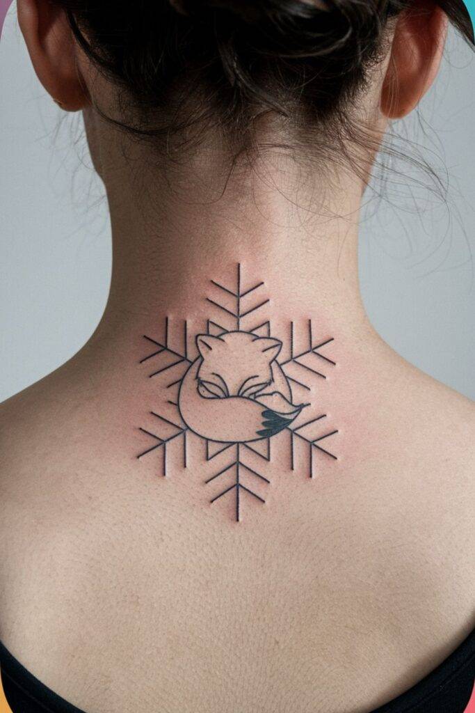 Fox in a Snowflake