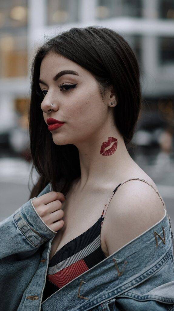 a photo of a young woman with a red lips uE 92J7aRFmCnFE5HV9pAQ QXECH1s4T3atd fwuD k8w